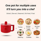 Multifunctional Mini Electric Cooker with Steamer