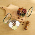 4 Compartments Clear Sealed Seasoning Box
